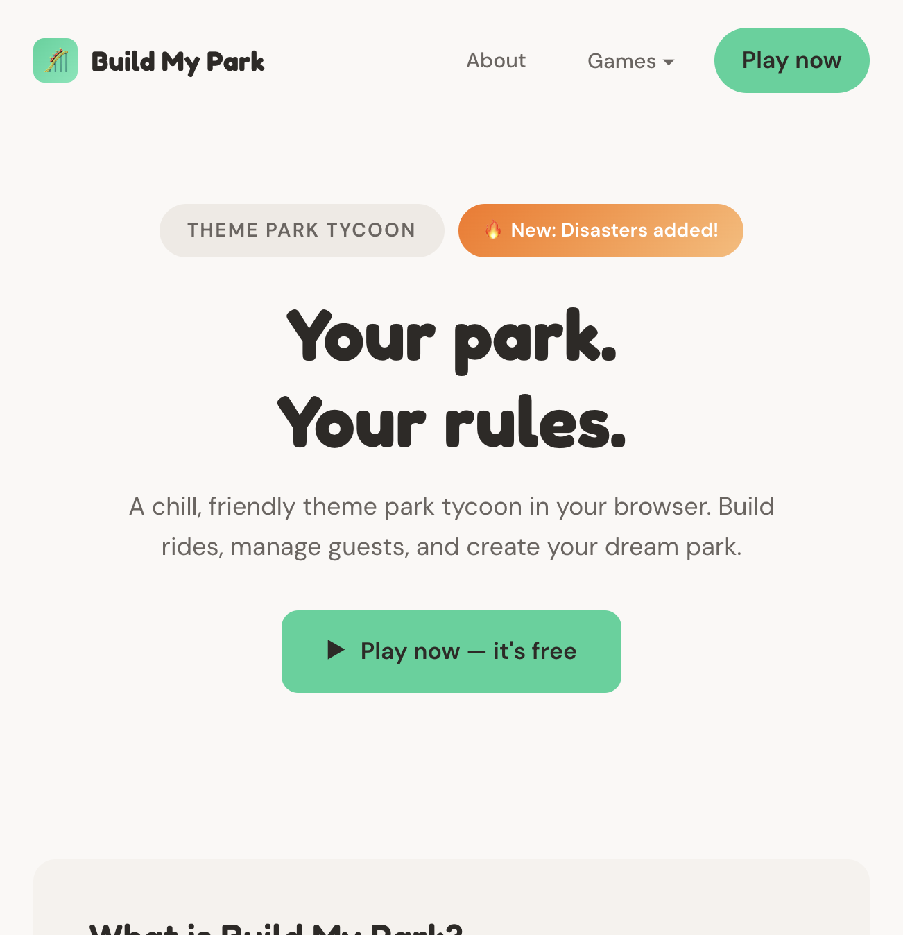 Build My Park screenshot